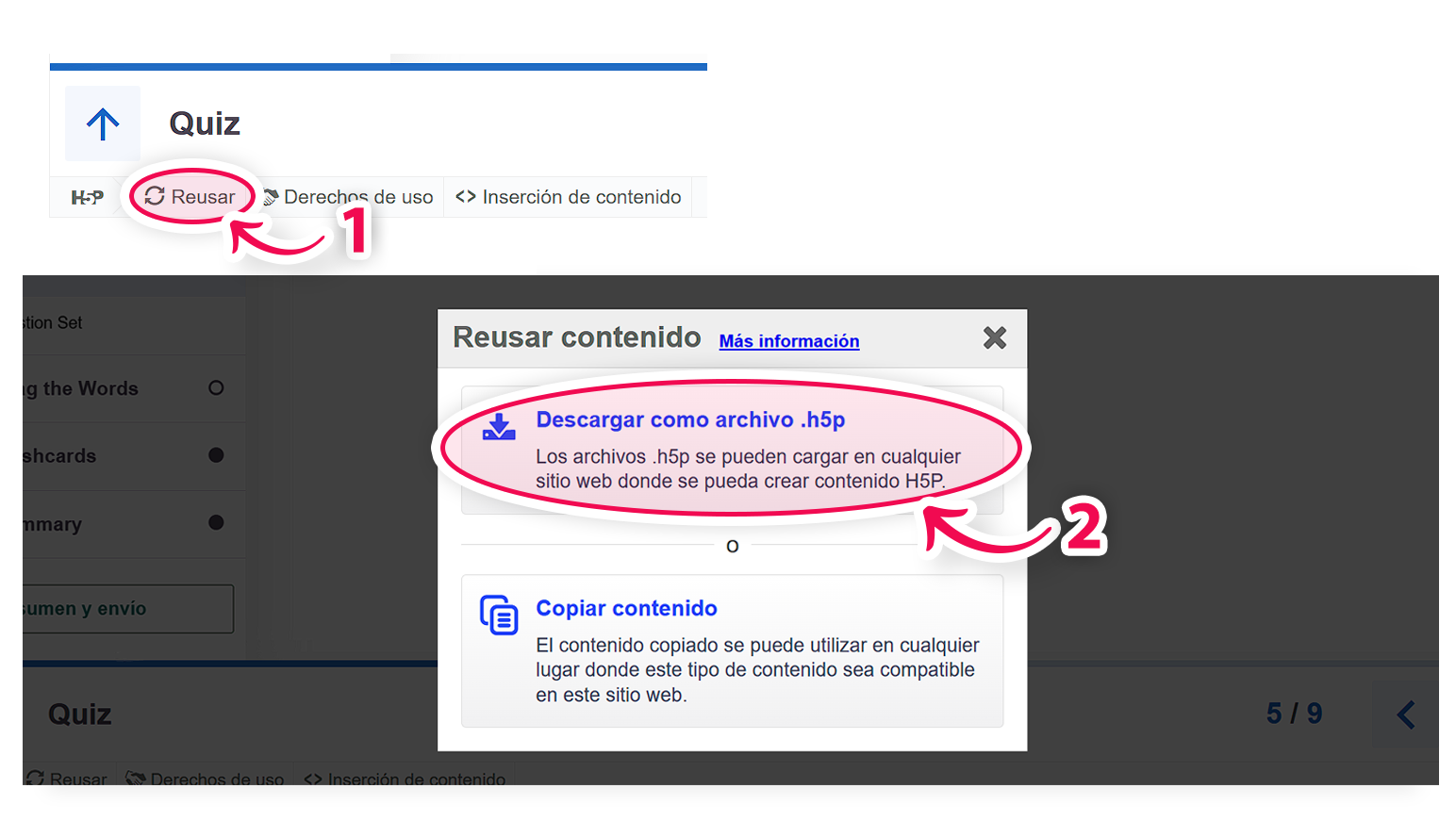 Botónes de Reusar y Descargar resaltados.png